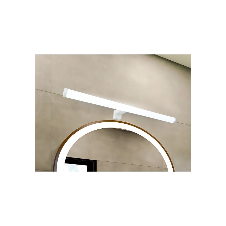 LED-spegelbelysning för badrum, 12 W, 230 V, 59,5 cm, IP44, vit