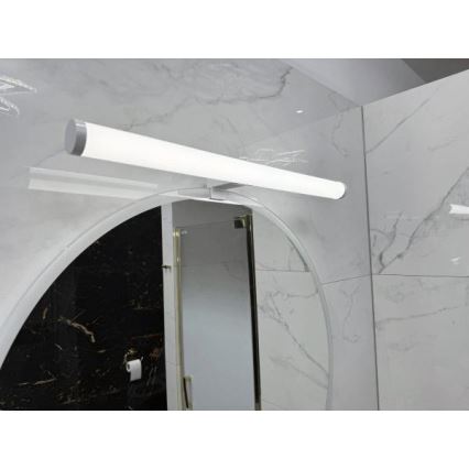 LED-spegelbelysning för badrum, 12 W, 230 V, 59,5 cm, IP44, vit