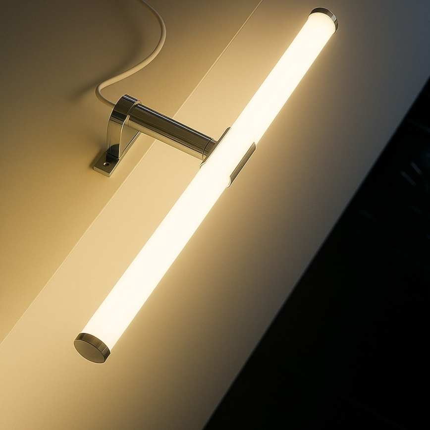 LED-spegelbelysning för badrum 2-i-1 APA LED/6W/230V 40 cm IP44 blank krom