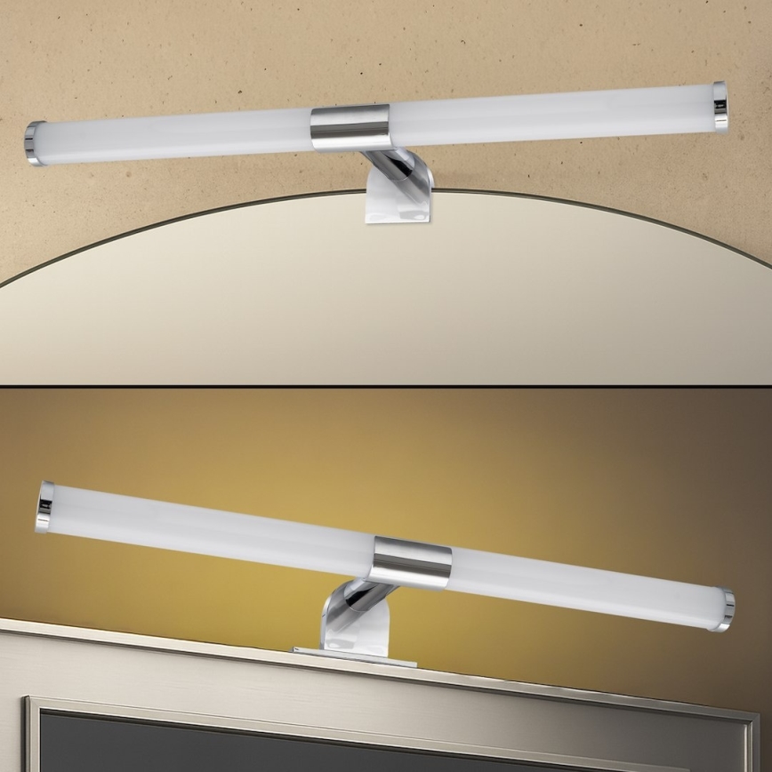 LED-spegelbelysning för badrum 2-i-1 APA LED/6W/230V 40 cm IP44 blank krom
