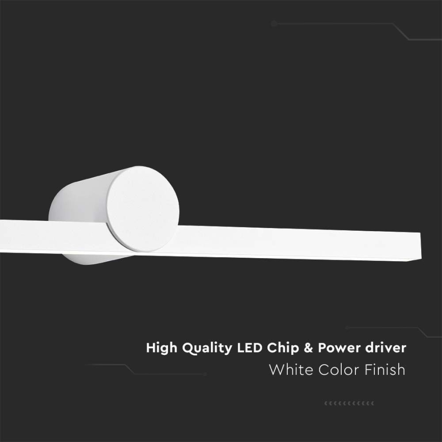 LED-spegelbelysning för badrum LED/10W/230V 3000K IP65 vit