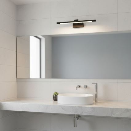LED-spegelbelysning för badrum MIRROR LED/6W/230V 4000K IP44 40 cm svart