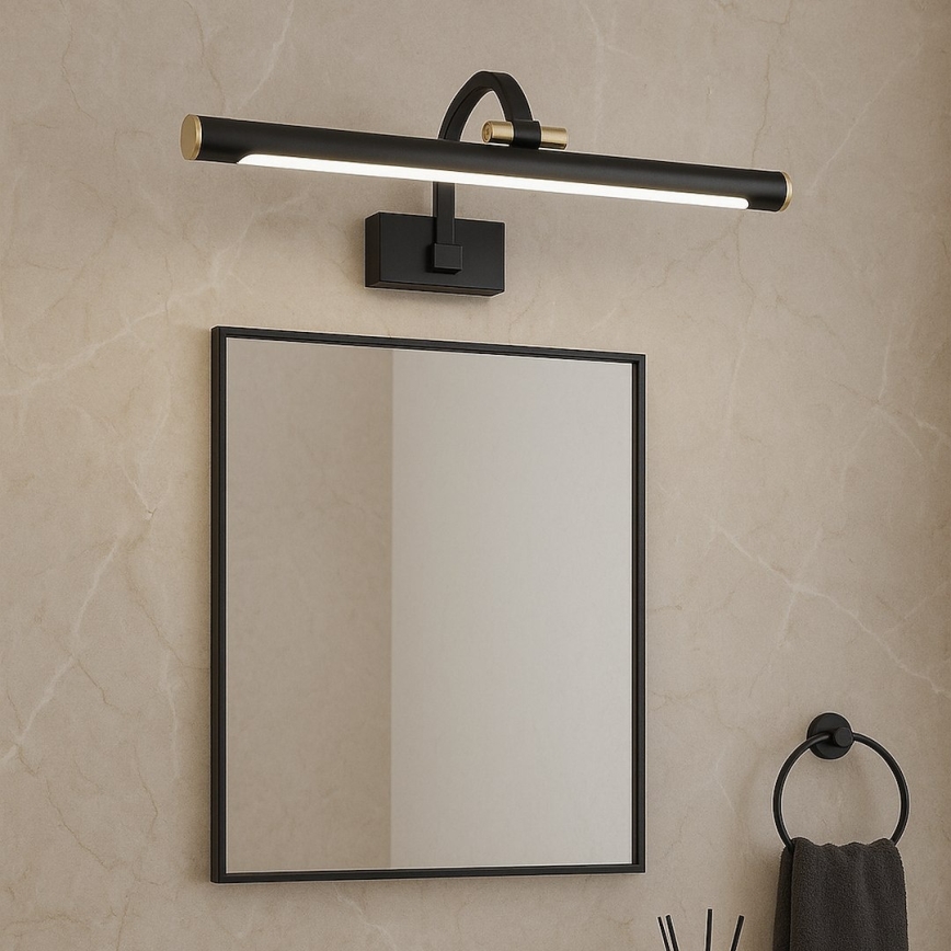 LED-spegelbelysning för badrum VINCI LED/12W/230V 40 cm IP44 svart