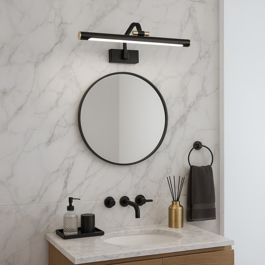 LED-spegelbelysning för badrum VINCI LED/12W/230V 40 cm IP44 svart