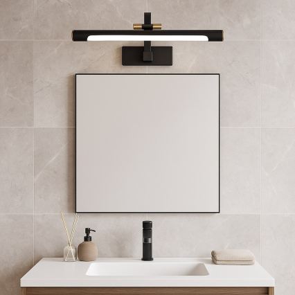 LED-spegelbelysning för badrum VINCI LED/12W/230V 40 cm IP44 svart