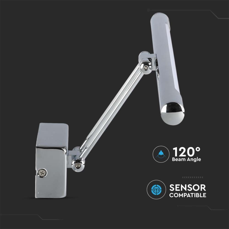 LED spegelbelysning LED/13W/230V 3000K 64cm krom