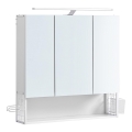 LED-spegelskåp för badrum SKY 70x70x16 cm 230V vit