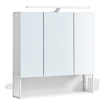 LED-spegelskåp för badrum SKY 70x70x16 cm 230V vit