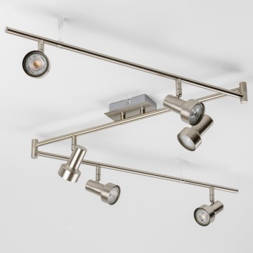 LED spotarmatur 6x GU10/4,7 W/230 V matt krom