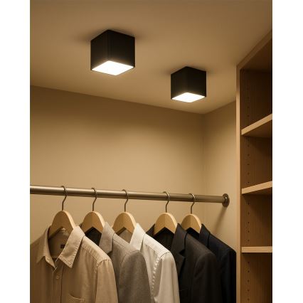 LED-spotlampa 5W/230V 3000/4000/6400K 7,5x7,5 cm svart