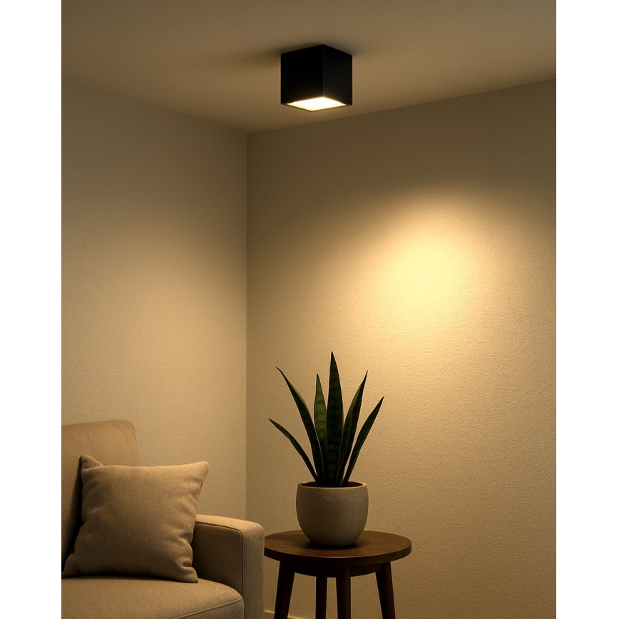 LED-spotlampa 5W/230V 3000/4000/6400K 7,5x7,5 cm svart