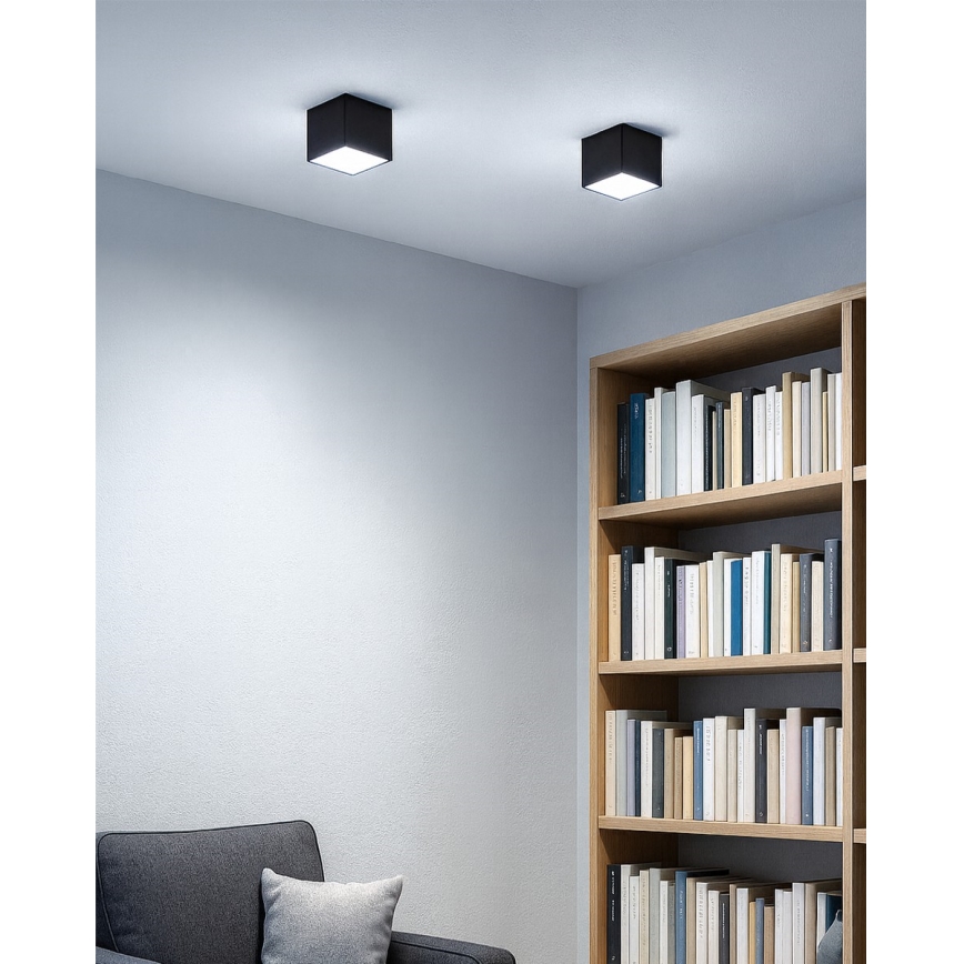 LED-spotlampa 5W/230V 3000/4000/6400K 7,5x7,5 cm svart