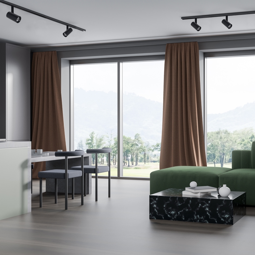 LED Spotbelysning för skensystem MAGNETIC TRACK LED/10W/48V svart