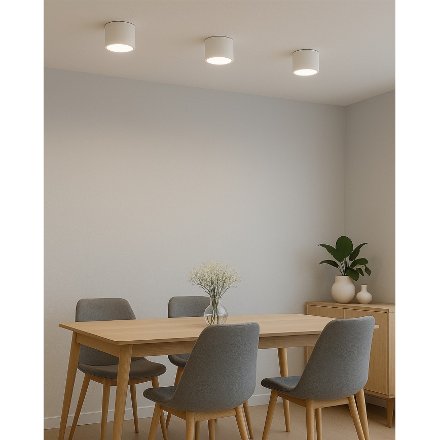 LED-spotlampa LED/10W/230V 3000/4000/6400K Ø 12 cm vit