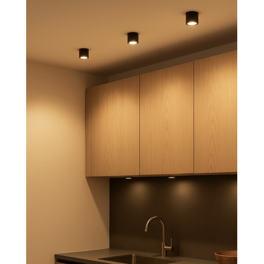 LED-spotlampa LED/5W/230V 3000/4000/6400K Ø 7,5 cm svart