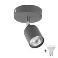 LED spotlampa TOP 1xGU10/10W/230V grå