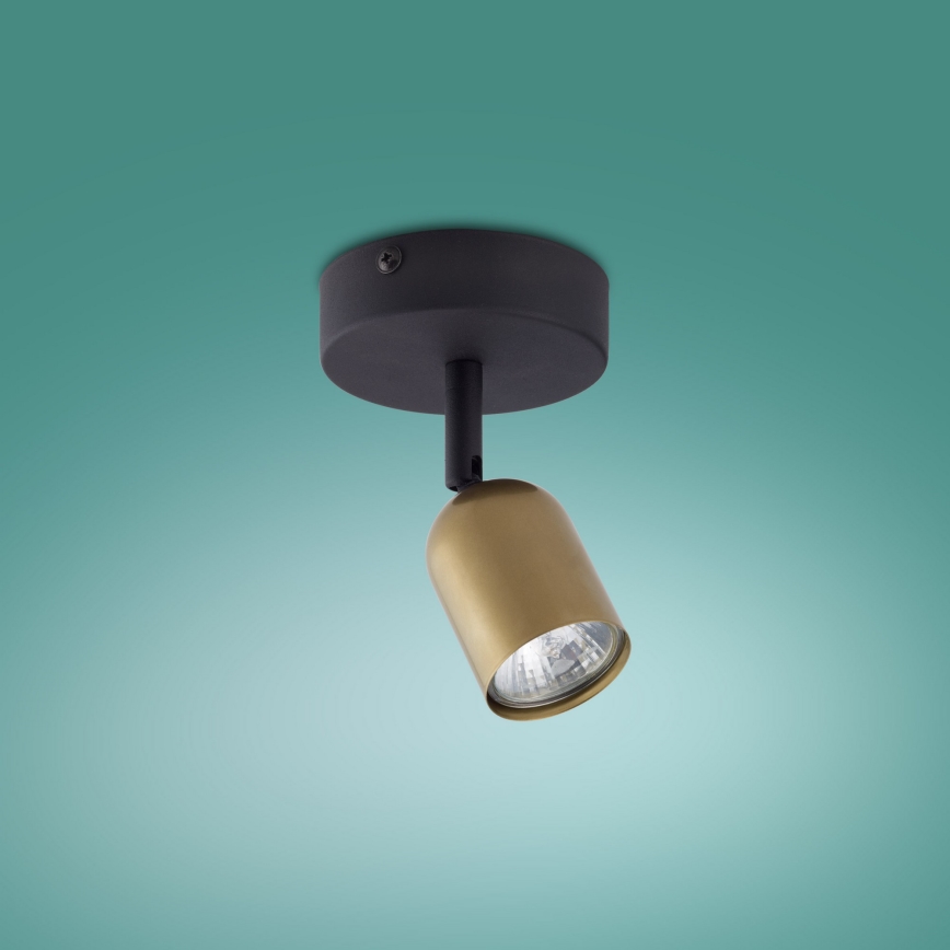 LED-spotlampa TOP 1xGU10/10W/230V guld/svart