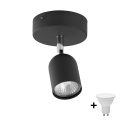 LED-spotlampa TOP 1xGU10/10W/230V svart