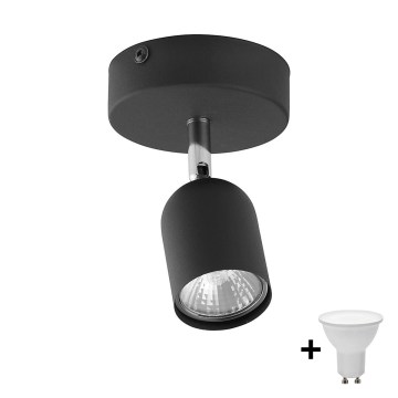 LED-spotlampa TOP 1xGU10/10W/230V svart