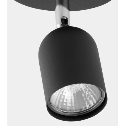 LED-spotlampa TOP 1xGU10/10W/230V svart