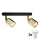 LED-spotlampa TOP 2xGU10/10W/230V svart/guld