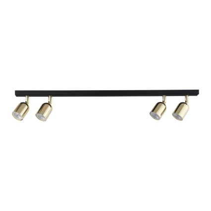 LED-spotlampa TOP 4xGU10/10W/230V svart/guld