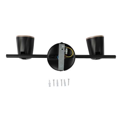 LED spotlight 2xLED/5W/230V 4000K svart