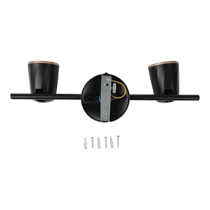 LED spotlight 2xLED/5W/230V 4000K svart