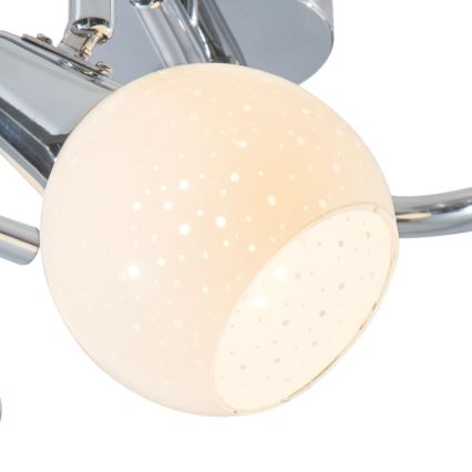 LED spotlight DOXY 3xE14/4W/230V skinande krom