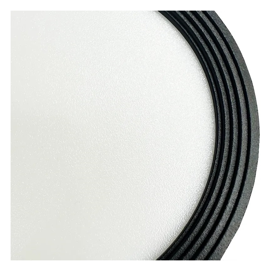 LED spotlight LED/12W/230V 4000K diameter 10 cm svart