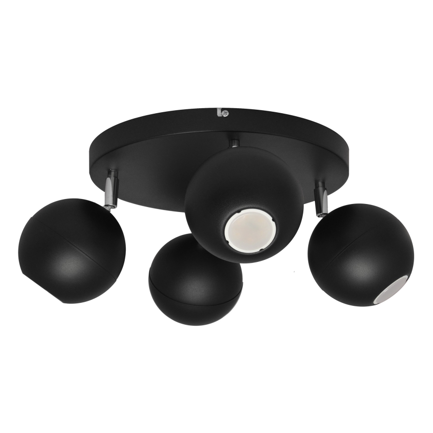 LED spotlight MIDWAY 4xGU10/6,5W/230V svart