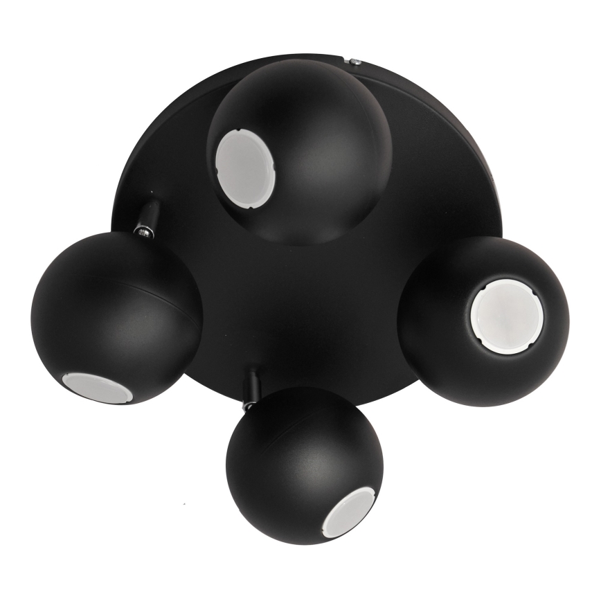 LED spotlight MIDWAY 4xGU10/6,5W/230V svart