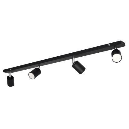 LED Spotlight TUNE 4xGU10/4,8W/230V svart