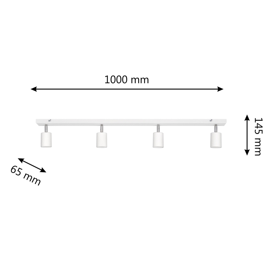 LED Spotlight TUNE 4xGU10/4,8W/230V vit
