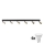 LED-spottarmatur TOP 6xGU10/10W/230V svart/guld