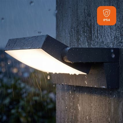 LED dimbar utomhusväggarmatur LED/12/18/24W/230V 3000/4000/6500K IP54 svart