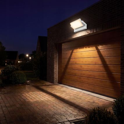 LED Dimbar utomhus väggarmatur LED/12/18/24W/230V 3000/4000/6500K IP54 vit