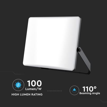 LED Strålkastare LED/100W/230V 3000/4000/6500K IP65 svart