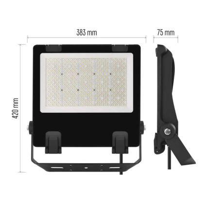 LED strålkastare AVENO LED/200W/230V 4000K 32000 lm IP66 svart