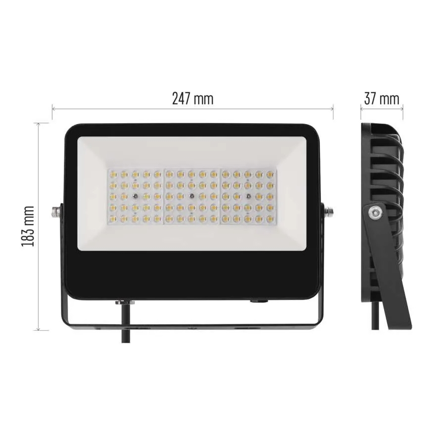 LED strålkastare AVENO LED/48W/230V 4000K 7200 lm IP66 svart
