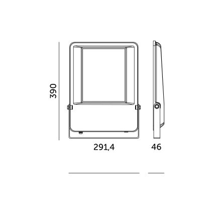 LED strålkastare för utomhusbruk LED/200W/230V 4000K 26000 lm IP65 IK06