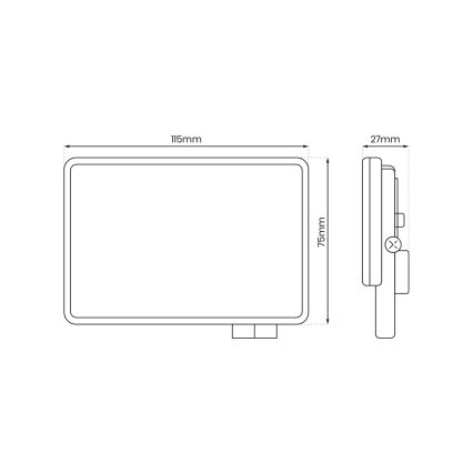 LED strålkastare för utomhusbruk LED/20W/230V 5000K IP65