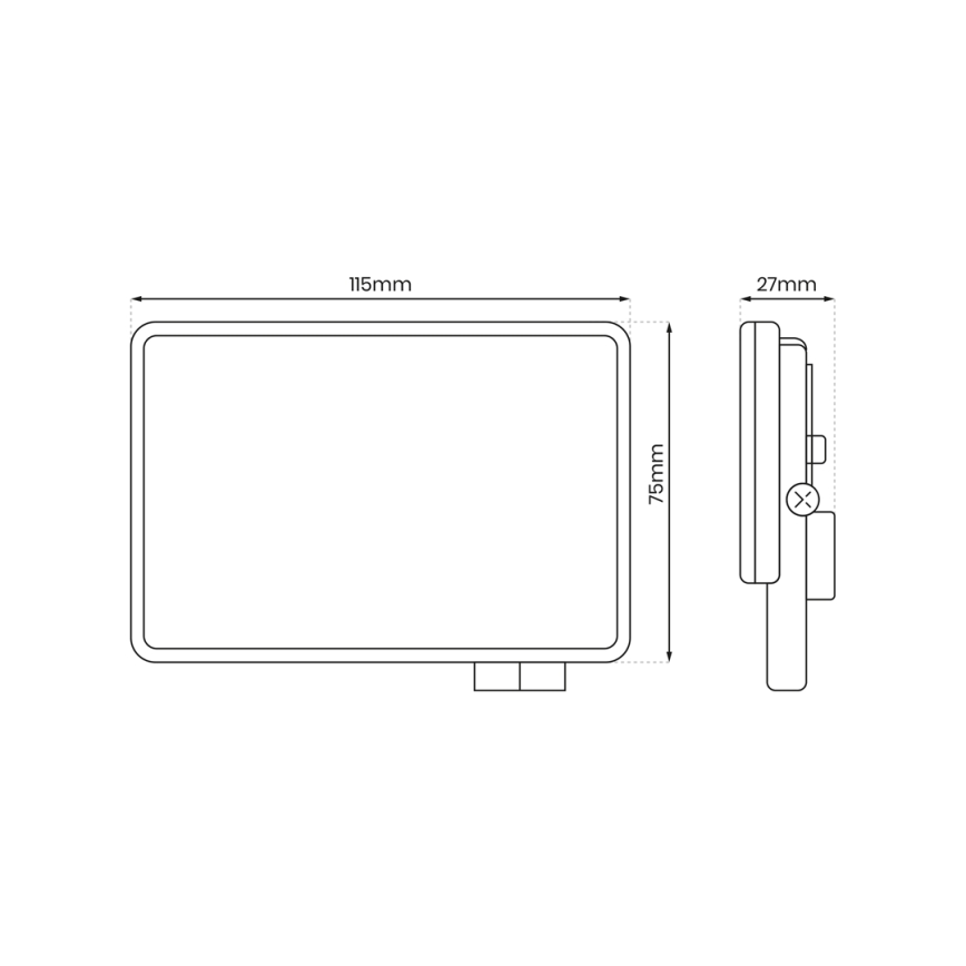 LED strålkastare för utomhusbruk LED/20W/230V 5000K IP65