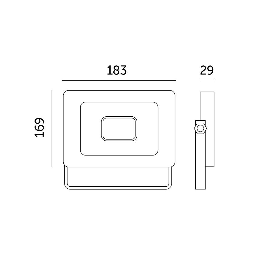 LED strålkastare för utomhusbruk LED/50W/230V 6500K IP65