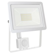 LED strålkastare för utomhusbruk med en sensor NOCTIS LUX 2 LED/30W/230V 4000K IP44 vit