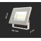 LED Strålkastare LED/20W/230V 3000K IP65 vit
