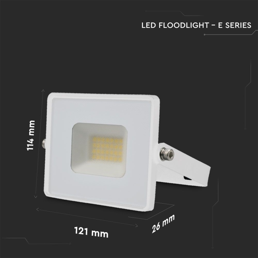 LED strålkastare LED/20W/230V 6500K IP65 vit