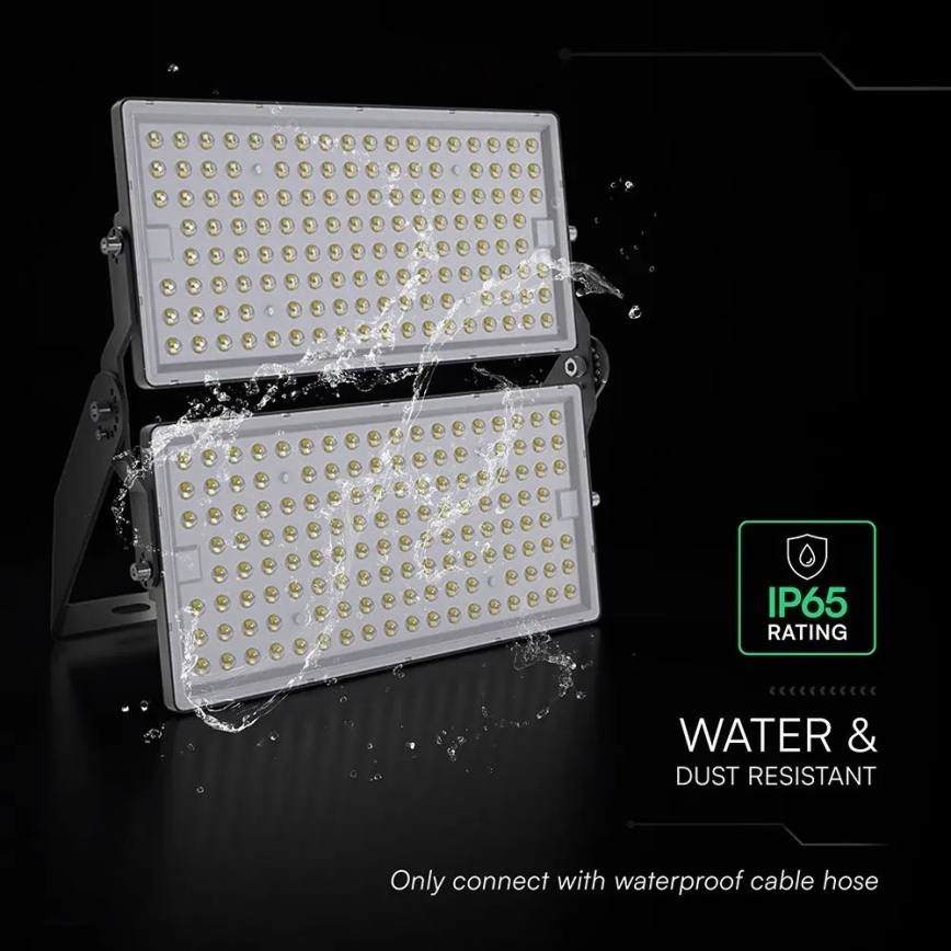 LED-strålkastare LED/500W/230V 4000K IP65 grå