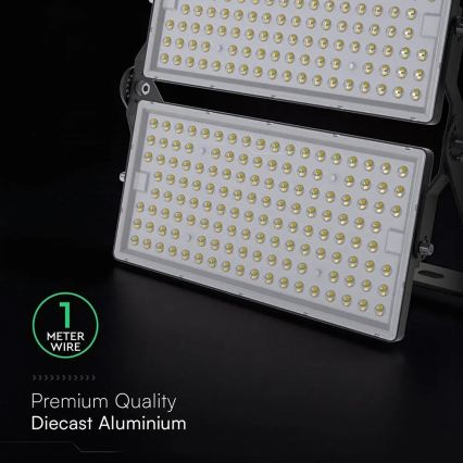 LED-strålkastare LED/500W/230V 4000K IP65 grå