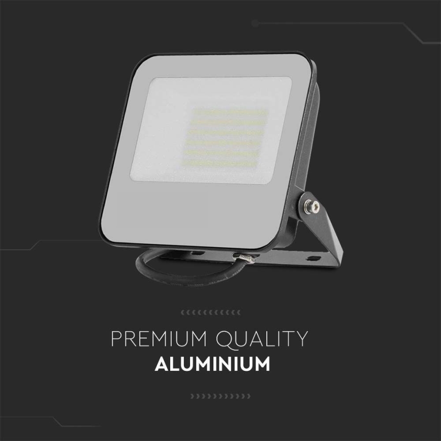 LED Strålkastare LED/50W/230V 4000K IP65 svart